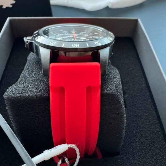 Chase Durer Men's Pilot Watch - 45mm, Black + Red (CDW-0137) - Picture 4 of 8